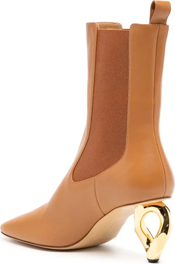 65mm Chain Heel Boots - Image 3