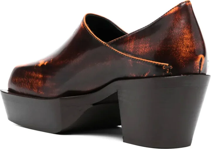 65mm Cowboy leather clogs - Image 3