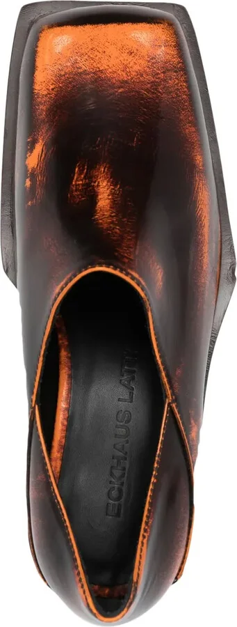 65mm Cowboy leather clogs - Image 4