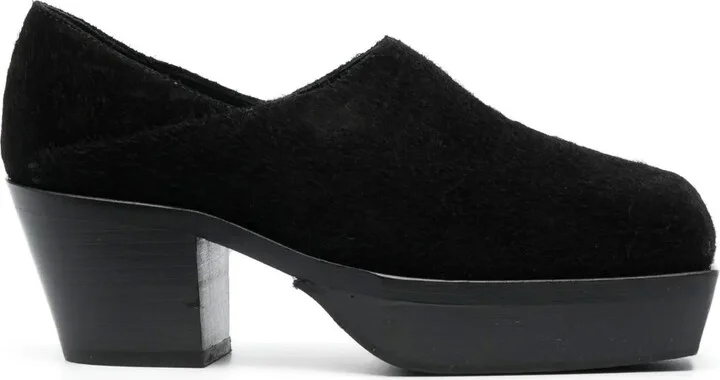 65mm Cowboy leather clogs
