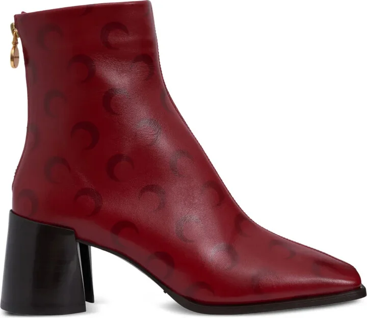 65mm Crescent Moon-print boots