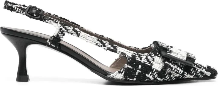 65mm Crystal-Buckle Pumps