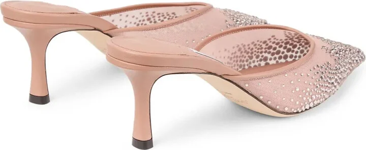 65mm Crystal-Embellished Mules - Image 3
