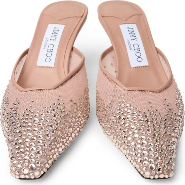 65mm Crystal-Embellished Mules - Image 4