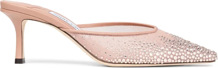 65mm Crystal-Embellished Mules