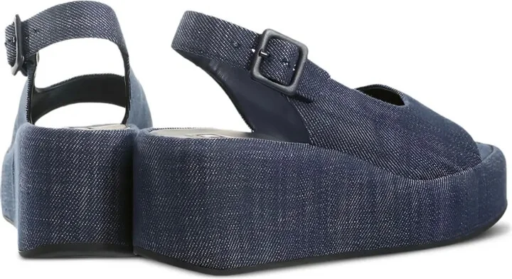 65mm Denim Platform Sandals - Image 3