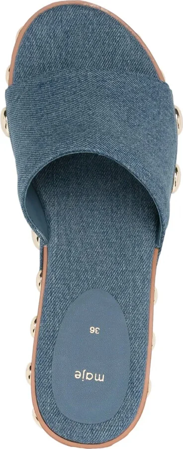 65mm Denim Sandals - Image 4