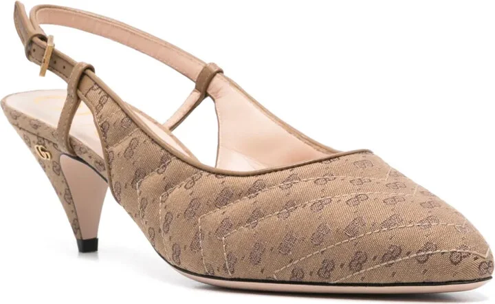 65mm Double G slingback pumps - Image 2