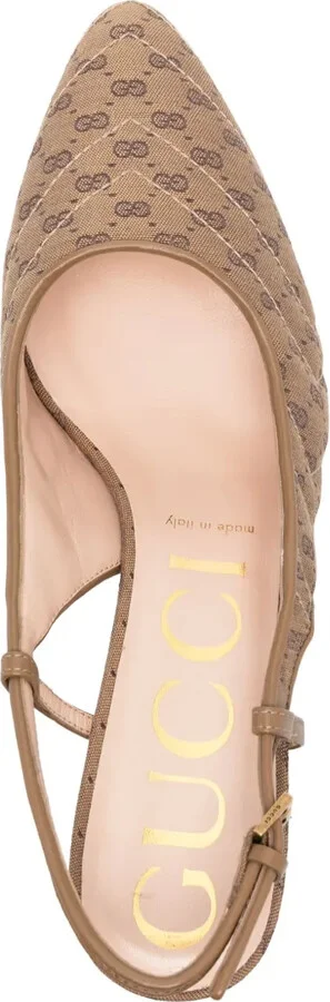 65mm Double G slingback pumps - Image 4