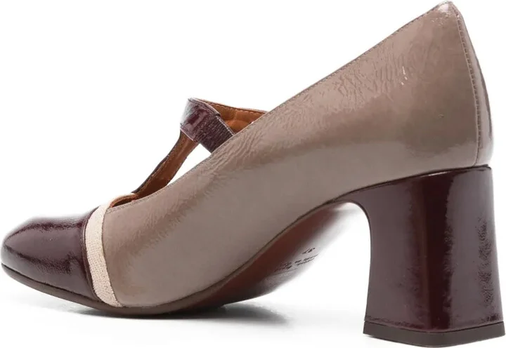 65mm Felinor T-bar block-heel pumps - Image 3
