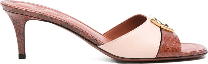 65mm FFold heeled sandals