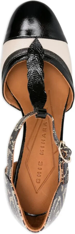 65mm Filly snakeskin-print block-heel pumps - Image 4