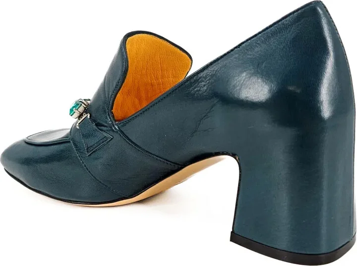 65mm Jeweled Leather Pumps - Image 3