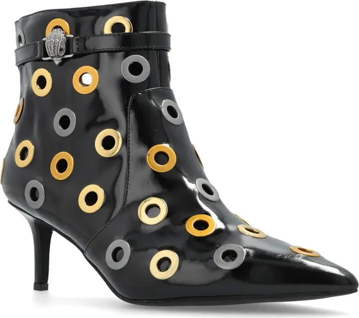 65mm Kensington eyelet-embellished pointed-toe ankle boots - Image 2