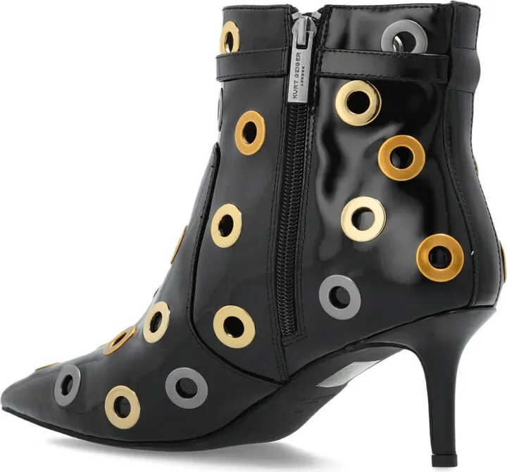 65mm Kensington eyelet-embellished pointed-toe ankle boots - Image 3