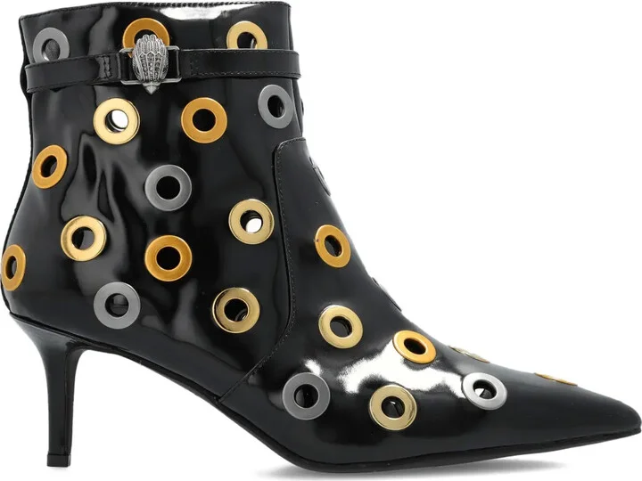 65mm Kensington eyelet-embellished pointed-toe ankle boots
