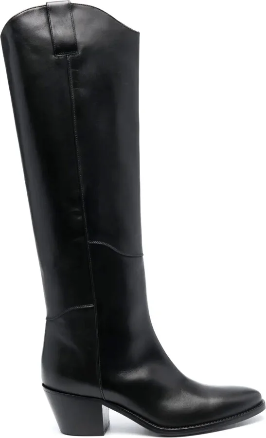 65mm Knee-High Leather Boots