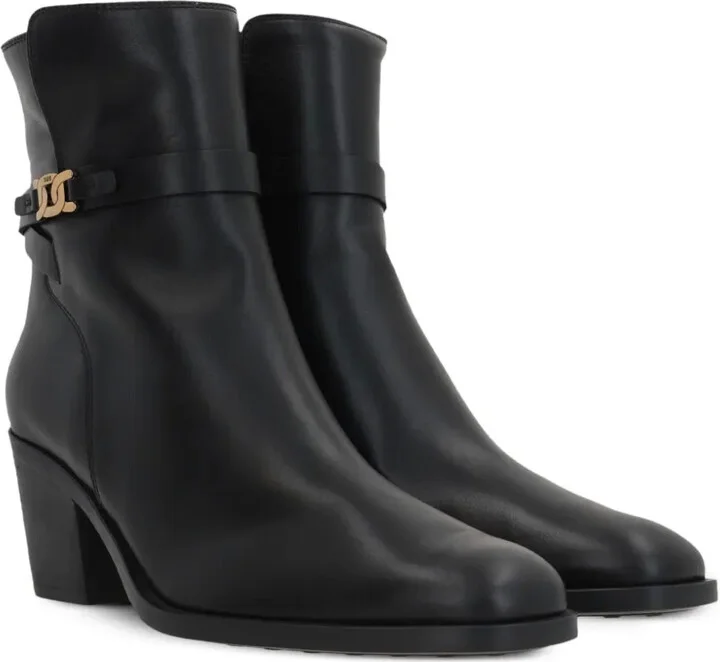 65mm Leather Ankle Boots - Image 2