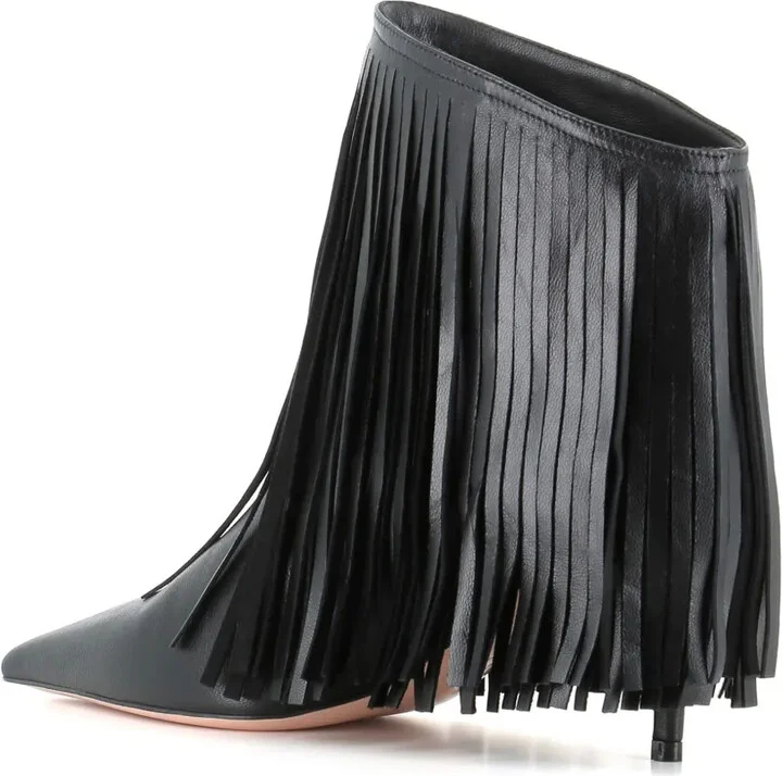 65mm Leather Ankle Boots - Image 3