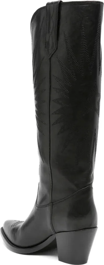 65mm Leather Cowboy Boots - Image 3