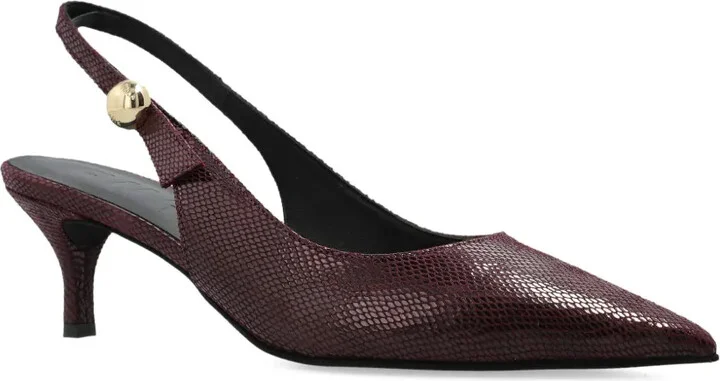 65mm Leather Heeled Pumps - Image 2