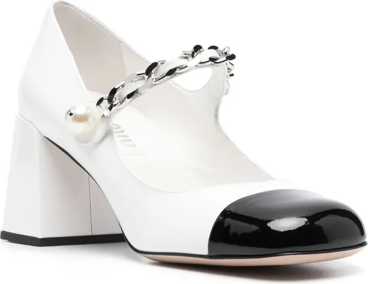 65mm leather Mary Jane pumps - Image 2