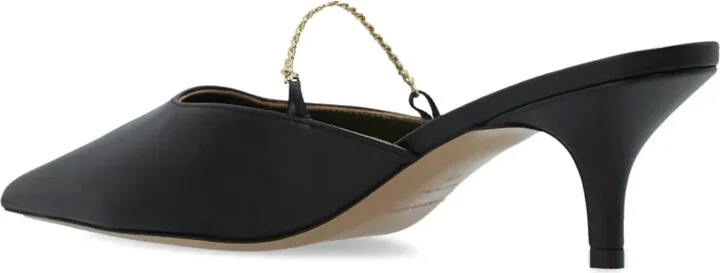65mm Leather Mules - Image 3