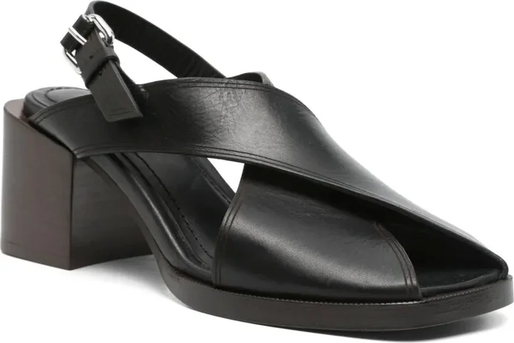 65mm Leather Sandals - Image 2