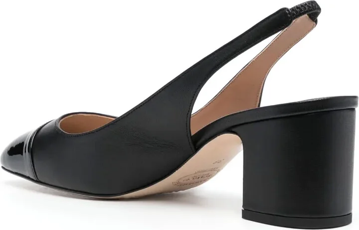 65mm Leather Slingback Pumps - Image 3