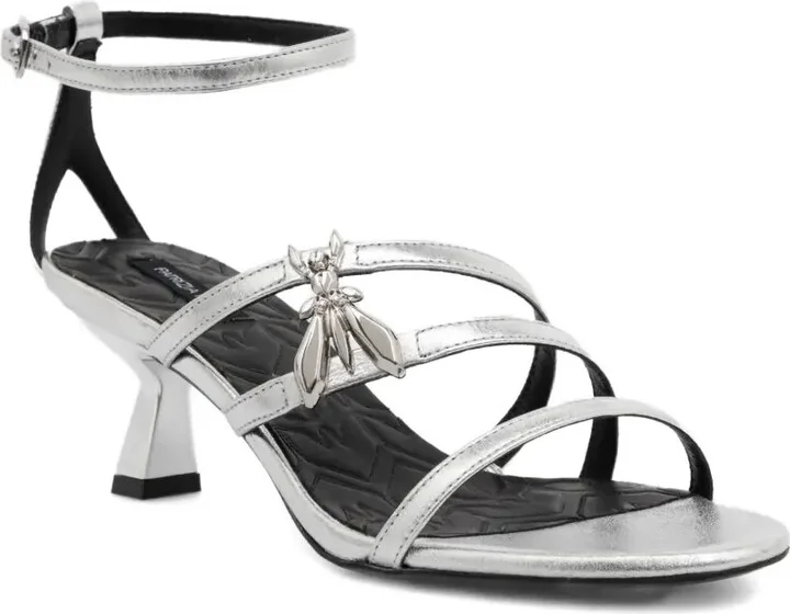 65mm Metallic Strappy Sandals - Image 2