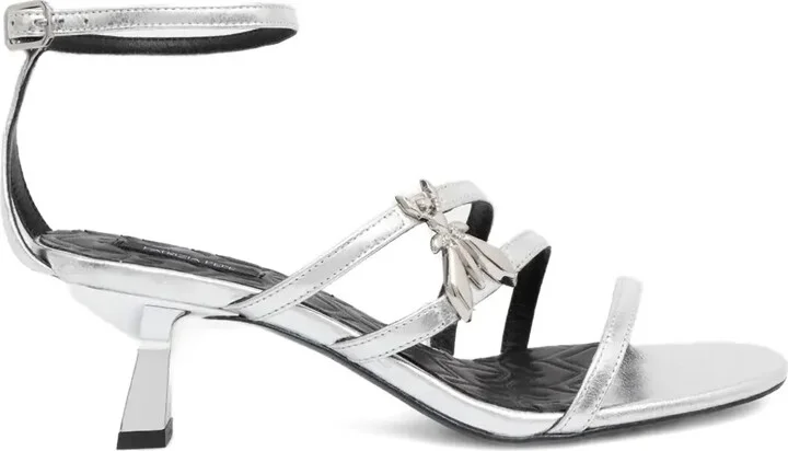65mm Metallic Strappy Sandals