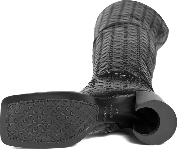 65mm Monogram-Embossed Leather Boots - Image 5