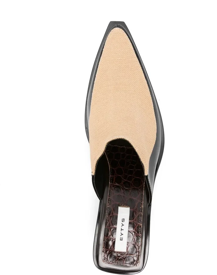 65mm Panelled Mules - Image 4