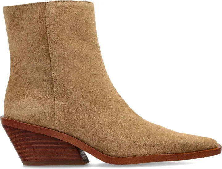 65mm Pointed-Toe Suede Ankle Boots