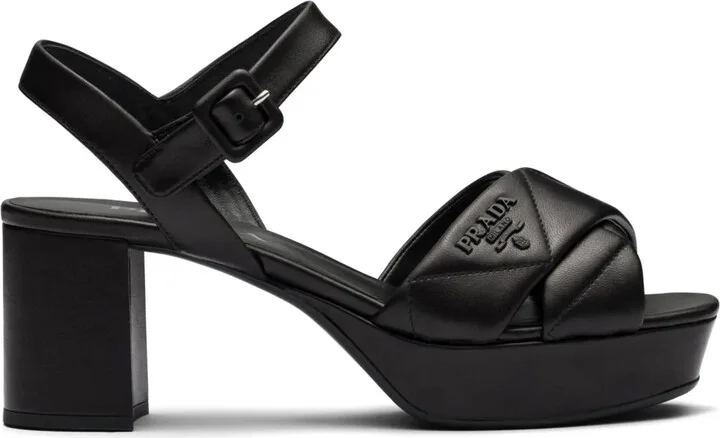 65mm Quilted Leather Sandals