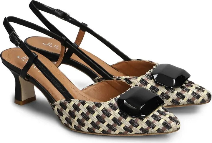 65mm Raffia Pumps - Image 2