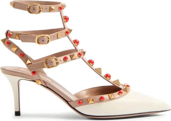 65mm Rockstud embellished pumps