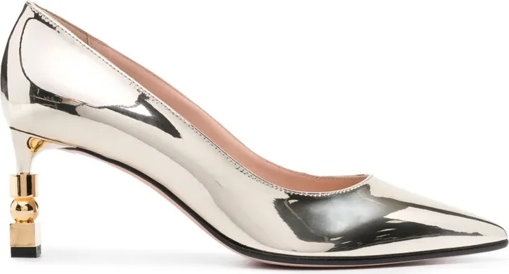 65mm Sculpted-Heel Patent-Finish Pumps