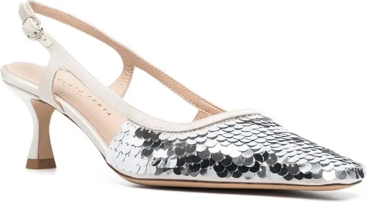 65mm Sequin-Embellished Pumps - Image 2