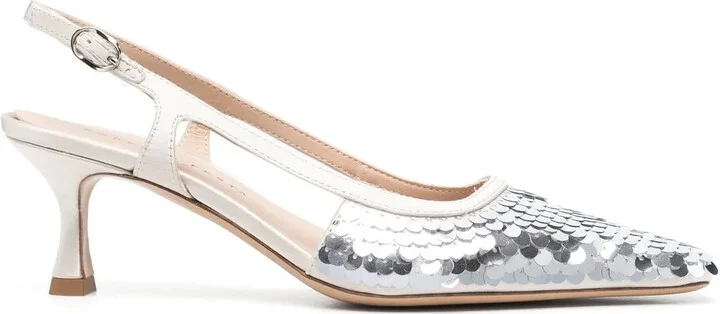 65mm Sequin-Embellished Pumps
