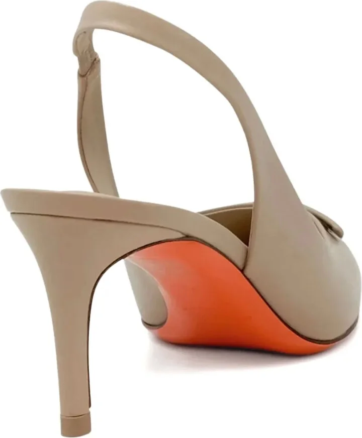 65mm Slingback Leather Pumps - Image 2
