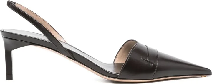 65MM slingback pointed-toe pumps