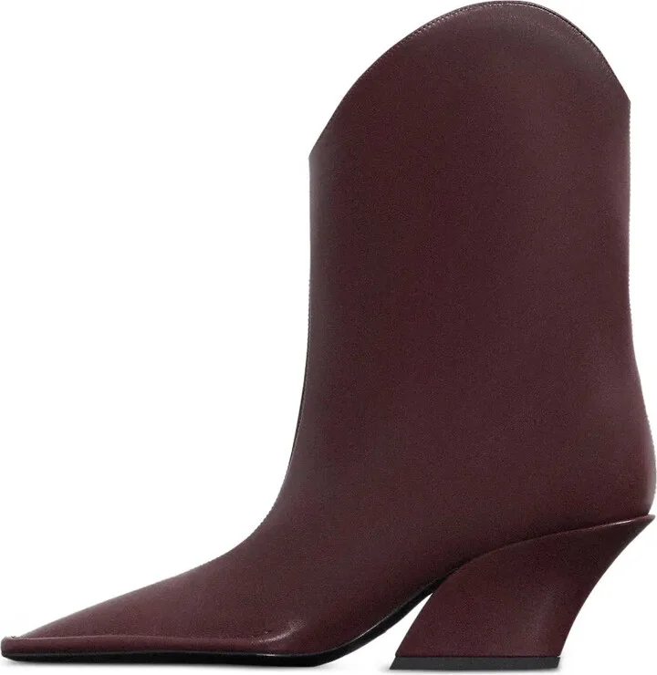 65mm Square-Toe Sculpted-Heel Boots - Image 2