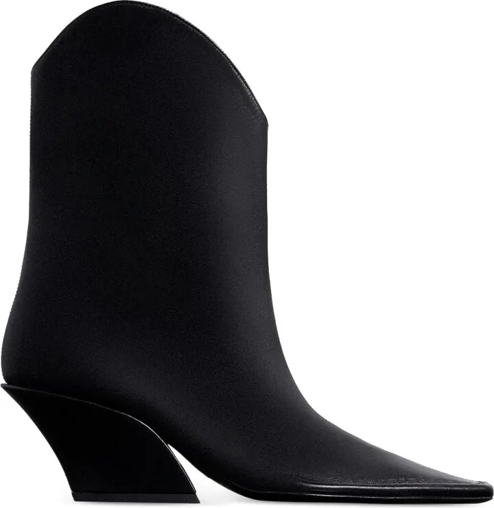 65mm Square-Toe Sculpted-Heel Boots - Image 2