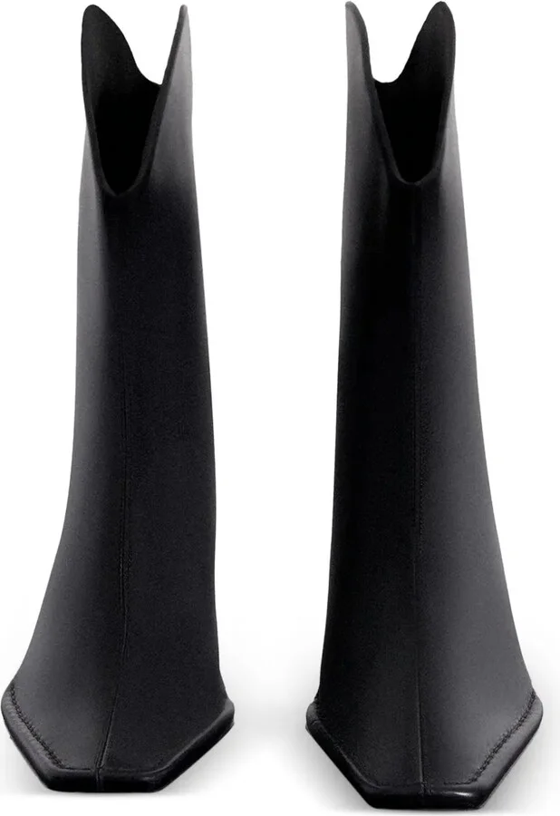 65mm Square-Toe Sculpted-Heel Boots - Image 3