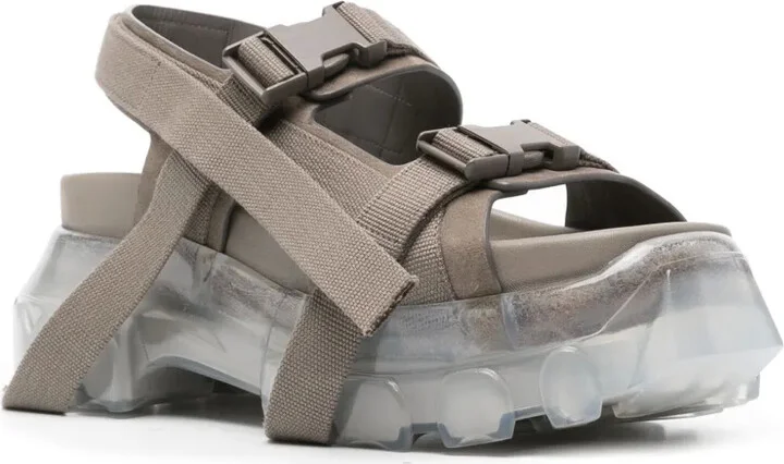 65mm Suede Chunky Platform Sandals - Image 2
