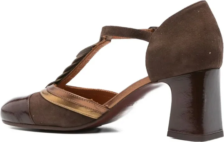 65mm T-bar block-heel pumps - Image 3
