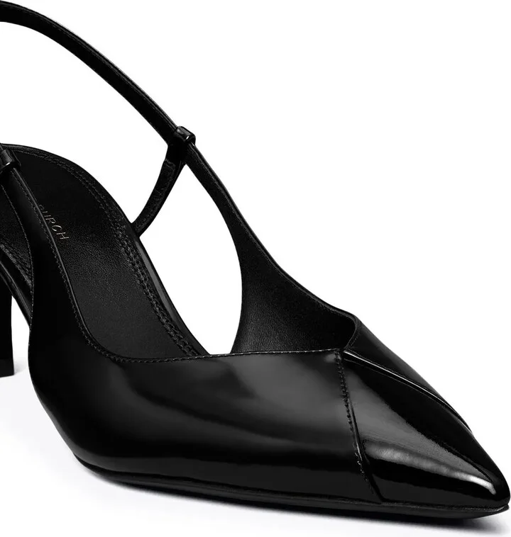 65mm Triangle slingback pumps - Image 4