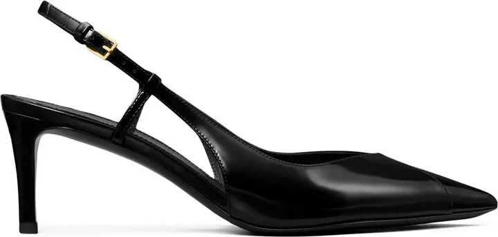 65mm Triangle slingback pumps