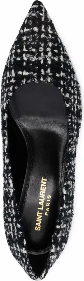 65mm Tweed Pointed Pumps - Image 4